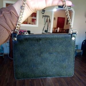 Black cowhide small purse